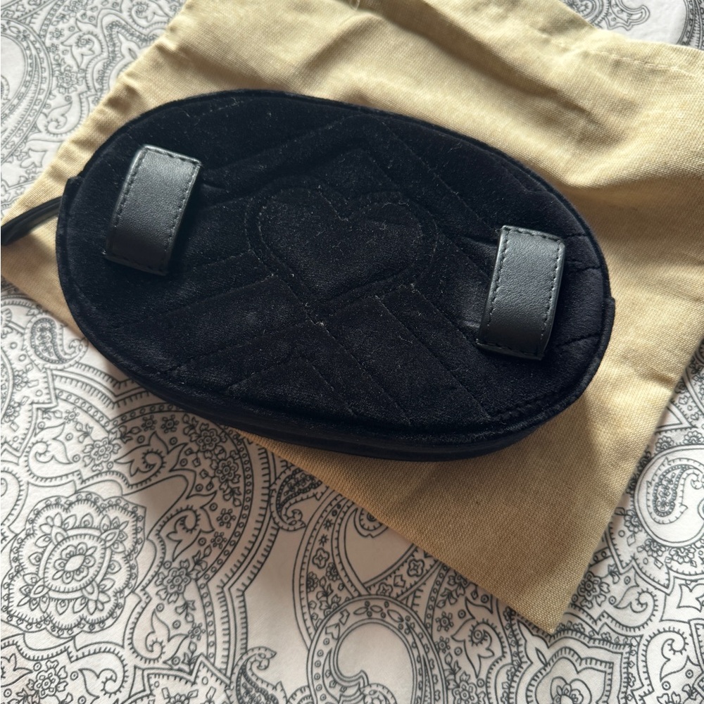Gucci Marmont Belt bag black velvet size 75 - Picture 8 of 8